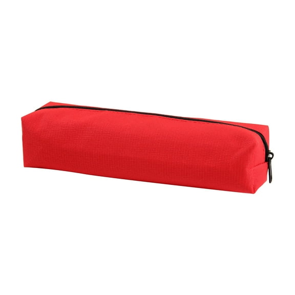 Hiroekza Oxford Cloth Pencil Case Pencil Pouch - Large Capacity, Multi-Use Organizer for College, Office & Travel Red