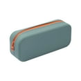 thumbnail image 1 of Hiroekza Pencil Pouch Soft Rubber Pencil Case Cute Zippered Stationery Storage Bag 18.5x7.5x5.5cm for Artists, 1 of 5