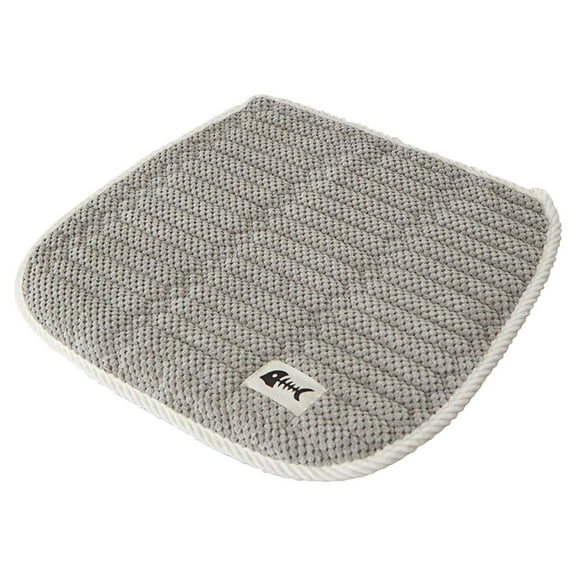 Hiroekza Plush Warm Cushion Solid Wood Stool Chair Cushion Office Sedentary Fart Cushion Home Dining Chair Cushion Butt Seat Cushion Chair Cushion Dark Gray