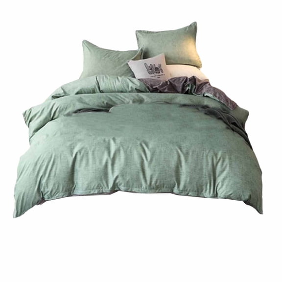 Hiroekza Premium 3-Piece Full Bedding Set, Sheet Set, Cooling Bed Sheets for Hot Sleepers - Soft Polyester, Stylish Two-Sided Design, Machine Washable Green
