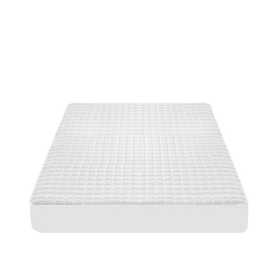 Hiroekza Premium King Quilted Fitted Sheet - Winter Warm, Breathable, Non-Slip Mattress Cover for Beds White