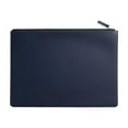 thumbnail image 1 of Hiroekza Premium PU Leather File Document Bag - Sleek, Waterproof Official Briefcase for Men & Women Dark Blue, 1 of 5