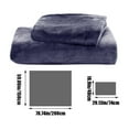 thumbnail image 1 of Hiroekza Premium Soft Velvet Flannel Twin Sheet Set of 2 - Flat Sheet & Pillowcase - Cozy, Warm, Anti-Static & Non-Pilling Fleece Bedding for Ultimate Comfort Dark Gray, 1 of 6