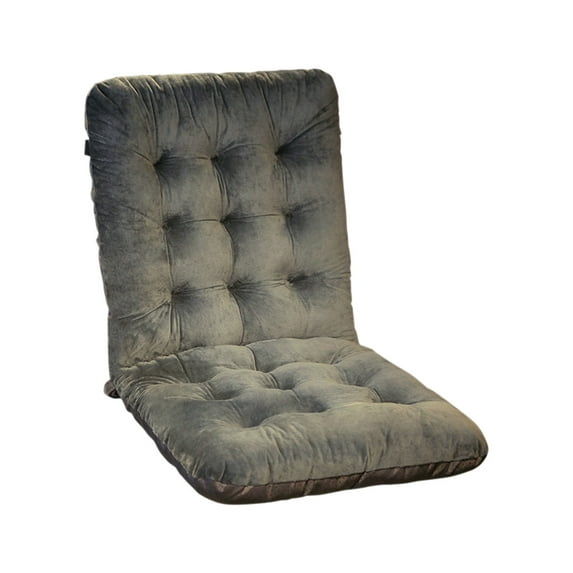 Hiroekza Premium Tufted Corduroy Floor Cushion - 33 Inch Extra Soft & Durable Seat for Living Room, Tatami, and Outdoor Use Gray