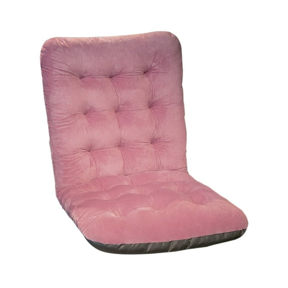 Hiroekza Premium Tufted Corduroy Floor Cushion - 33 Inch Extra Soft & Durable Seat for Living Room, Tatami, and Outdoor Use Pink