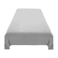 thumbnail image 1 of Hiroekza Premium Twin Flat Sheet, Bed Sheet - Soft Velvet Flannel, Cozy, Warm, Anti-Static & Non-Pilling - Multiple Colors Available Gray, 1 of 5