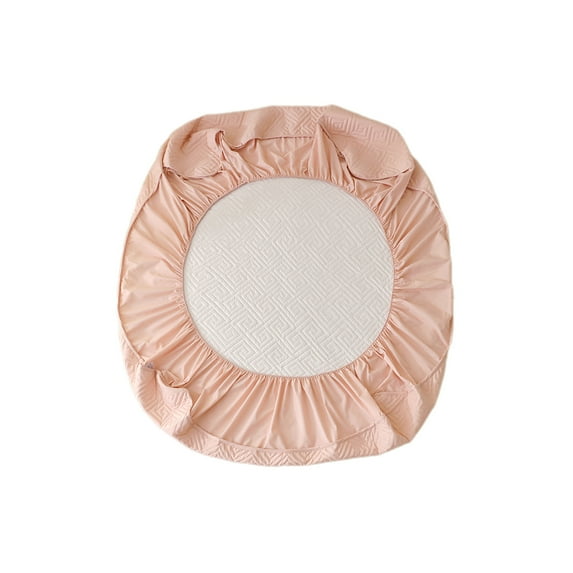 Hiroekza Queen Size Fitted Sheet, Bed Sheet Waterproof Mattress Protector - Thickened Cotton, Skin-friendly, Breathable & Easy Care - Multiple Colors Available Pink