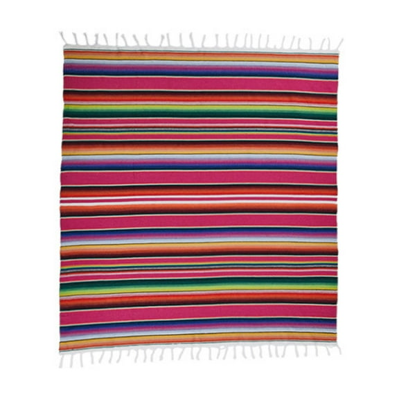 Hiroekza Rainbow Striped Cotton Woven Table Mat 13x18 Inch - Table Placemat for Camping & Picnic for Home, Kitchen Decor, Indoor Outdoor Use