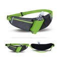 thumbnail image 1 of Hiroekza Running Belt with Water Bottle Sports Pack Waist Bag for Men & Women - Nylon Multifunctional Zipper Belt for Running Hiking Climbing - Adjustable Reflective Fitness Gear Accessories Green, 1 of 5