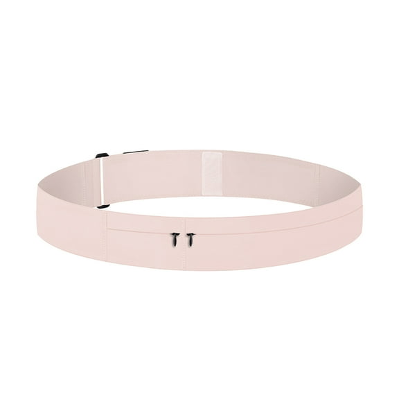 Hiroekza Running Belts for Women & Men - Sports Running Belt Pouch Bag for Phone & Small Accessories, Water-Resistant Nylon, Breathable Mesh, Multiple Pockets for Running, Cycling, Hiking Pink