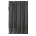 thumbnail image 1 of Hiroekza Sheer Curtain Panels 51 Inch Long - Semi Sheer Curtains - Polyester Gauze Curtains with Rod Pocket Design for Living Room Bedroom, 1 Panel, 51 x 39 Inch Black, 1 of 6