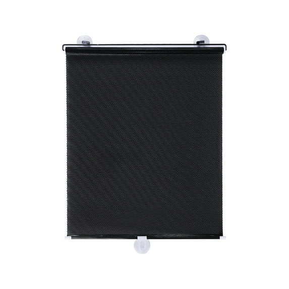 Hiroekza Sheer Curtain Stretchable Roller Blinds for Sun Protection & Heat Insulation in Home, Office, Vehicles 24 x 16 Inches Black