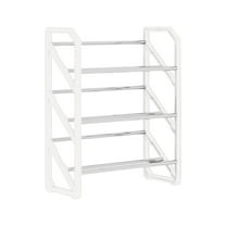 Hiroekza Shoe Rack, 3-Tier Shoe Rack For Front Door Entrance, Metal Shoe Rack For Closet, Shoe Rack Organizer Clearance