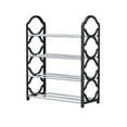 thumbnail image 1 of Hiroekza Shoe Rack, 4 Tier Shoe Rack For Front Door, Large Shoe Storage Rack Sturdy Shoe Rack For Wardrobes Garages And Hallways Shoe Rack For Closet, Shoe Rack For Entrance Clearance, 1 of 8
