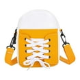 thumbnail image 1 of Hiroekza Shoe Shape Crossbody Bag - Unique Patchwork Design & Adjustable Strap for Everyday Fashion Yellow, 1 of 5