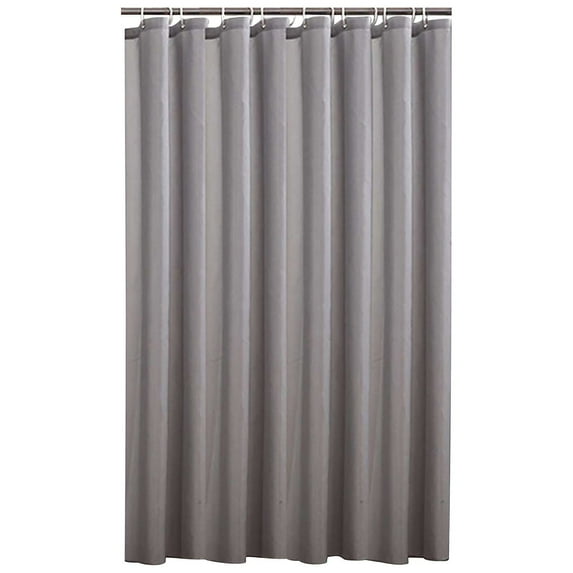 Hiroekza Shower Curtain Liner Thickened Polyester Fabric Waterproof Washable Mold Resistant Bathroom Essentials 40 x 70 Inches Gray
