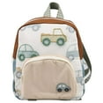 thumbnail image 1 of Hiroekza Small Color Block Cute Embroidery Backpack for Student - Lightweight Mini Schoolbag for School, Travel, Shopping - 10.62 x 9.84 inches, 1 of 9