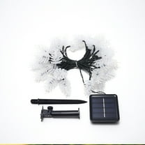 Hiroekza Solar Christmas Lights Outdoor Waterproof - 5M 20 LED Christmas Lights for Garden, Fence, Patio, Tree Holiday Decor