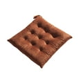 thumbnail image 1 of Hiroekza Solid Color Frosted Chair Cushion Dining Chair Cushion Office Student And Winter Seat Cushion Non Fading Coffee, 1 of 3