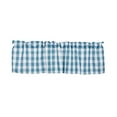 thumbnail image 1 of Hiroekza Solid Color Window Valance - Cottage Style, Polyester, Rod Pocket, Light Blocking for Kitchen/Living Room 54 x 18 Inch Sky Blue, 1 of 6