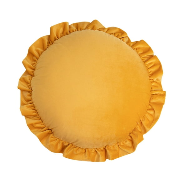 Hiroekza Stylish & Comfy Round Throw Pillows 18 Inch - Perfect for Modern Decor & Ultimate Relaxation Yellow