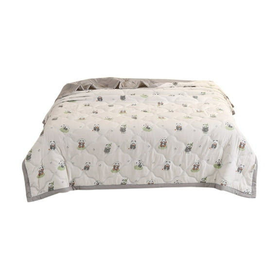 Hiroekza Summer Cooling Comforter Cotton Throw Blanket for Hot Sleepers - Ice Silk Thin Lightweight Quilt, 100x150cm, Soft, Skin-friendly, Machine Washable for Home Office Dormitory