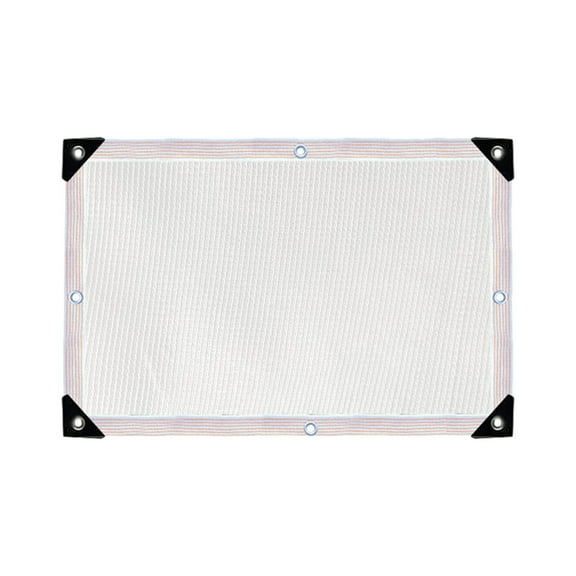 Hiroekza Sun Shade Sail Outdoor Shade Cloth for Deck Backyard Patio High-Density Polyethylene Sunblock Mesh Cover with Grommets for Pergola Plants Greenhouse Gardens 79 x 118 Inch White