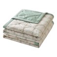 thumbnail image 1 of Hiroekza Throw Blanket Cotton Summer Quilt Lightweight Cooling Comforter Blanket 100x150cm Air Conditioning Quilt for Hot Sleepers Dormitory & Home Use, 1 of 6