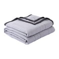 thumbnail image 1 of Hiroekza Throw Washed Cotton Summer Blanket Solid Color Air Conditioning Blanket Washable Summer Gift Summer Blanket Gray, 1 of 6