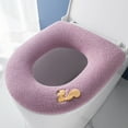 thumbnail image 1 of Hiroekza Toilet Seat Covers,Toilet Seat Cover Washable And Reusable Warmer Toilet Seat Pads Cushion Easy Installation Fits All Toilet Seats Bathroom DecorationToilet Seat Cover Clearance, 1 of 6