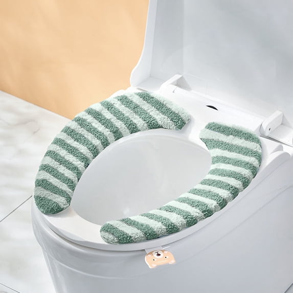 Hiroekza Toilet Seat Covers,Toilet Seat Cushion Fall And Winter Thickened Thermal Insulation Toilet Seat Paste Paste Type Toilet Seat Universal Toilet Seat A Set Of Two Piece Clearance