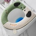 thumbnail image 1 of Hiroekza Toilet Seat Covers,Winter Models Of The Toilet Seat Plushs Toilet Seat Cushion Thickened Toilet Seat Washable Toilet Seat Washers Clearance, 1 of 6