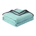thumbnail image 1 of Hiroekza Twin XL Size Summer Cooler Blanket For Hot Sleepers And Night Sweats Cooler Comforter Double Sided Cold Effect Blanket Cooler Fiber Ice Blanket For All-Season Lightweight Light Blue-green, 1 of 7