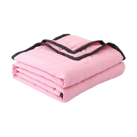 Hiroekza Twin XL Size Summer Cooler Blanket For Hot Sleepers And Night Sweats Cooler Comforter Double Sided Cold Effect Blanket Cooler Fiber Ice Blanket For All-Season Lightweight Pink