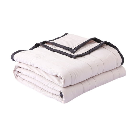 Hiroekza Twin XL Size Summer Cooler Blanket For Hot Sleepers And Night Sweats Cooler Comforter Double Sided Cold Effect Blanket Cooler Fiber Ice Blanket For All-Season Lightweight Beige