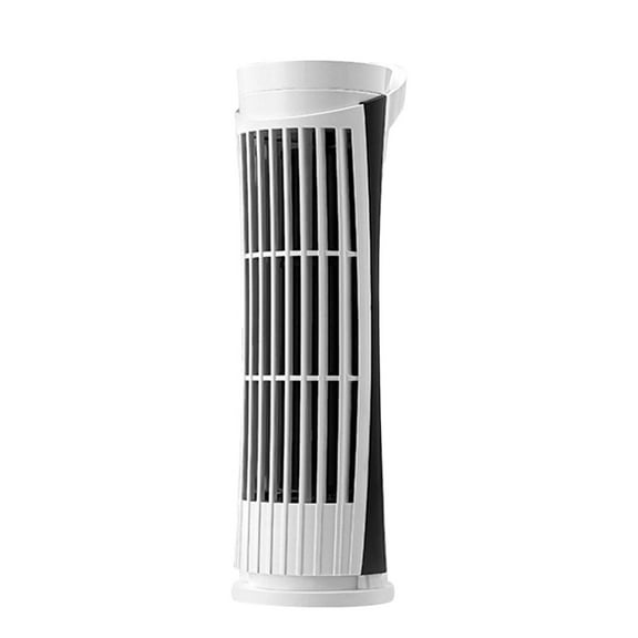 Hiroekza USB Bladeless Tower Fan & Desk Lamp - Ultra-Quiet Portable Cooler with Adjustable Speeds & Lighting for Home, Office, Dorm White