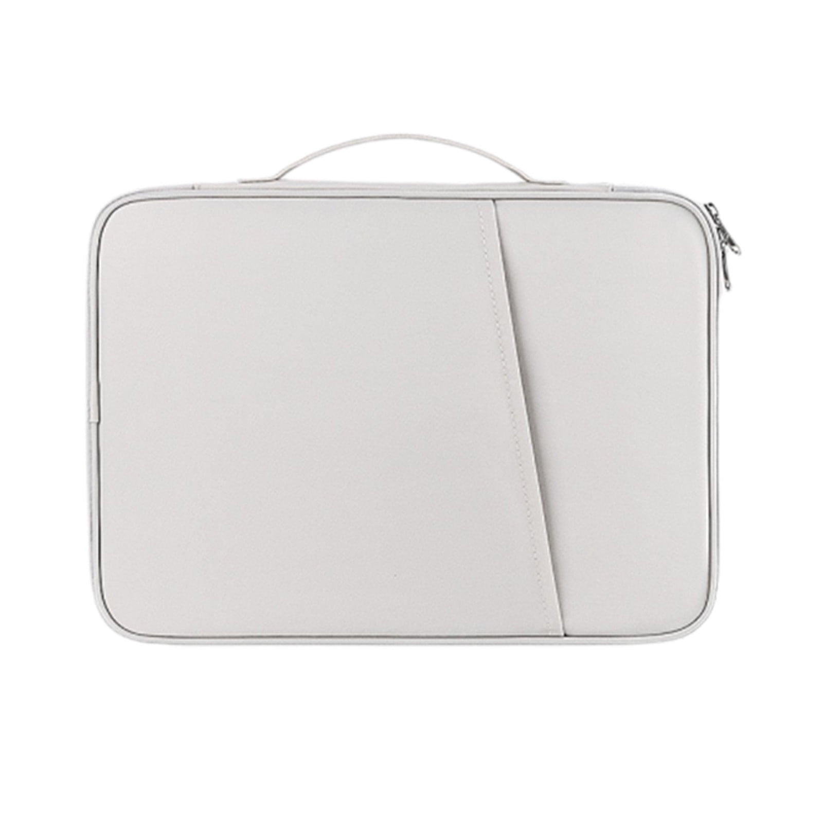Hiroekza Universal Tablet Sleeve Case - Lightweight Laptop Bag for 10-14 Inch Tablets & Notebooks, Polyester Multi-Function Sleeve with Large Capacity for Accessories, Perfect for Work & Travel White