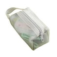 thumbnail image 1 of Hiroekza Versatile Clear Mesh Zipper Pouch Handled - Large Capacity Storage Bag for Makeup, Keys, Pencil, Gray, 1 of 5