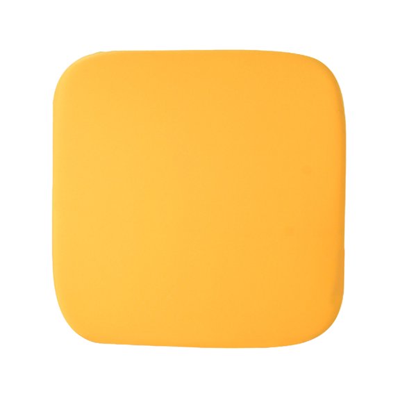 Hiroekza Vintage Style Rectangle Knitted Cotton Foam Seat Cushion, Tatami (14inch, 1pcs) - Skin-friendly, Solid Color, Comfortable & Washable for Office, Home, and Outdoor Use Yellow