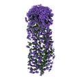 thumbnail image 1 of Hiroekza Violet & Vine Artificial Hanging Flowers Garland Faux Flower for Home Garden Outdoor, Wedding Decorations, UV Resistant Plastic Faux Hanging Flowers Purple, 1 of 7