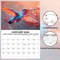 Hiroekza Wall calendar 2026-2027, 2026-2027 Wall Calendar Planner 2026-2027 Monthly Calendar 2026 with Ruled Blocks Holidays Notes Thick Paper
