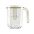 thumbnail image 1 of Hiroekza Water Pitcher with Lid and Spout 1.8L Large Capacity Plastic Pitcher for Iced Tea, Juice, and Homemade Beverages Refrigerator Friendly Fruit Dispenser Lemonade Bucket Beige, 1 of 7