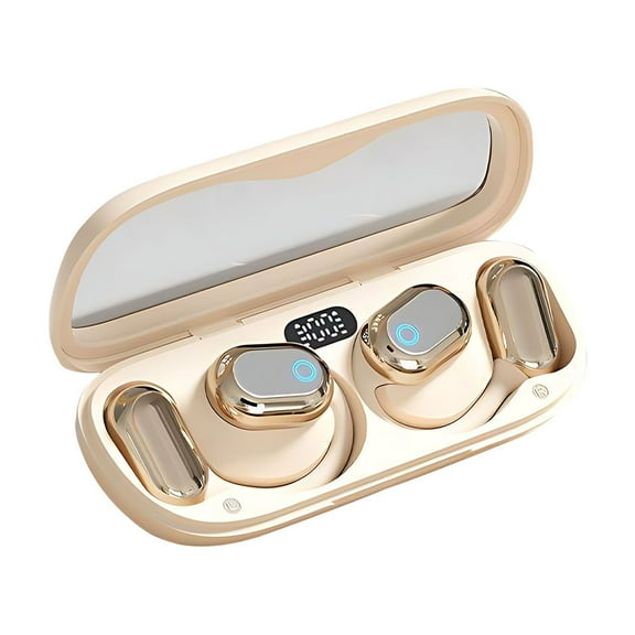 Hiroekza Wireless Earbuds -Ear Bluetooth Headphones Wireless Noise Cancellation No In-Ear Sports Long Life Ear Buds Wireless Bluetooth Earbuds