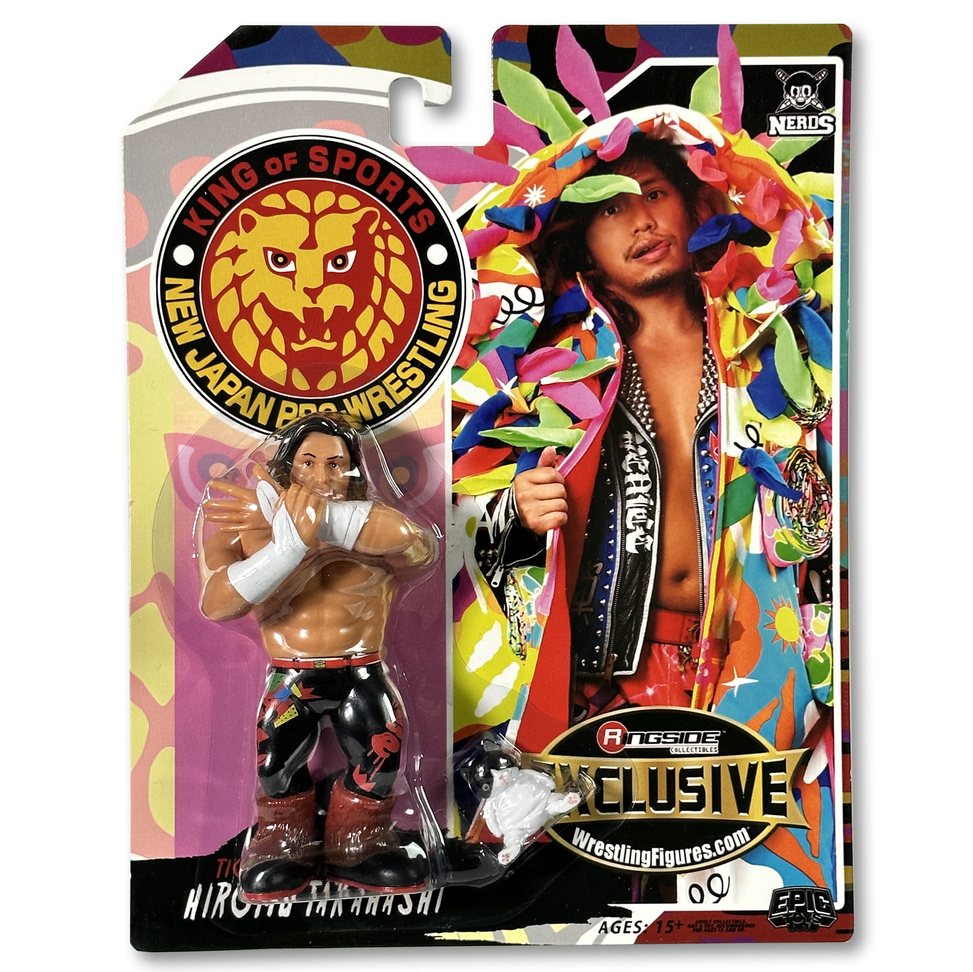 Hiromu Takahashi (Black Cat) - New Japan Retro Ringside Exclusive Nerds New Japan Toy Wrestling Action Figure