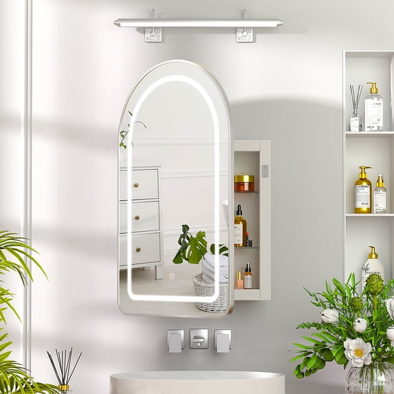 Hironpal Recessed LED Medicine Cabinet with Mirror,20