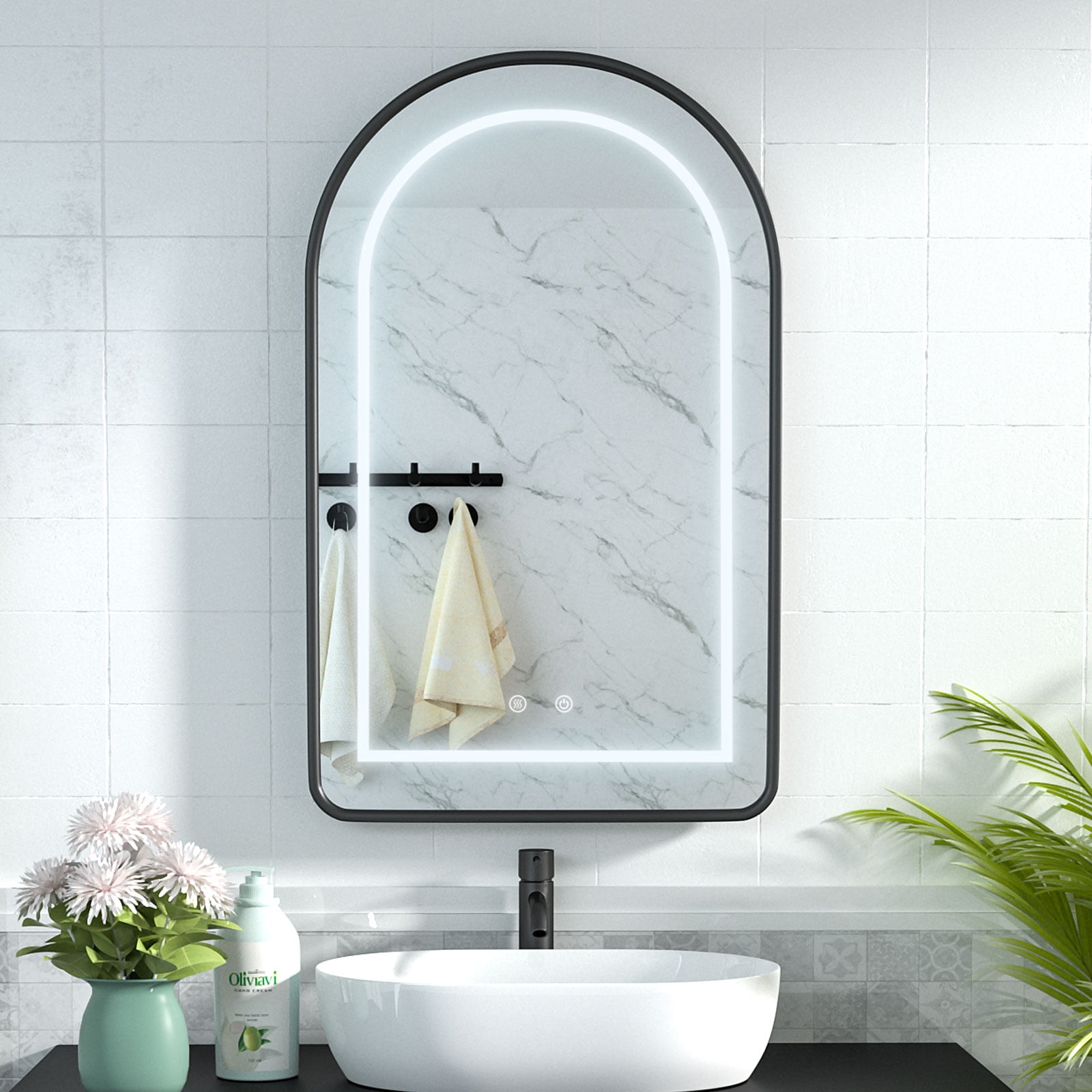 Amazon.com: Chilihom Round Medicine Cabinet Mirror with