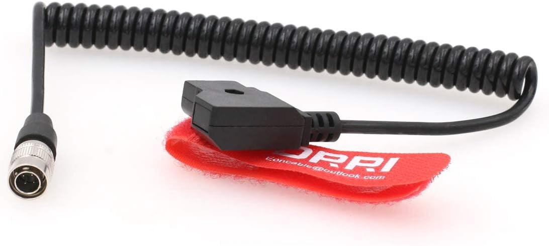Zaxcom ZOOM F4 F8 Registratore A Spirale Cavo di Alimentazione Ad Angolo retto DC Barrel Hirose 4 Pin per Dispositivi Suoni 664
