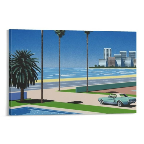 Hiroshi Nagai Decorations for Bedroom Posters for Room Aesthetic Decorations for Home Poster Board Canvas Art Poster and Wall Art Picture Print Modern Family bedroom Decor Posters 16x24inch(40x60cm)