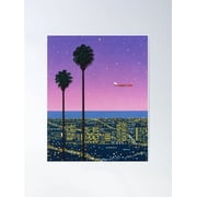 Hiroshi Nagai Down Town Sunset city pop, tokyo 80s 90s japanese pop art Poster Unframed Size 24x36 GooGate