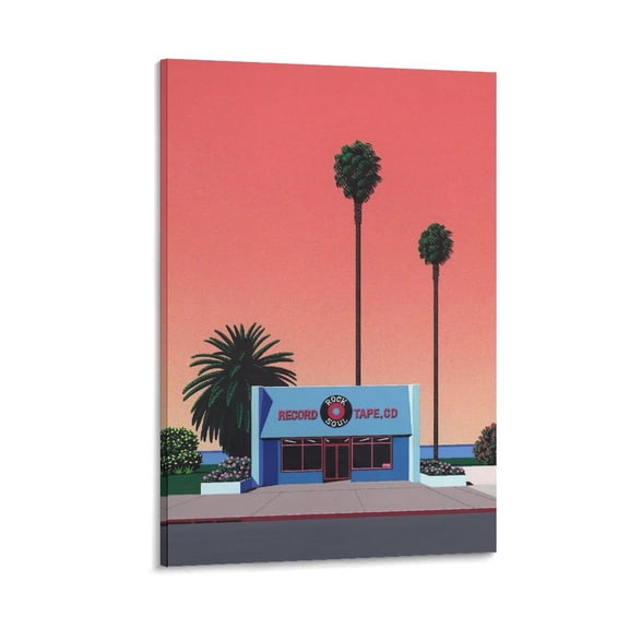 Hiroshi Nagai Framed Wall Art Poster Posters Art Print Wall Photo Paint Poster Hanging Picture Family Bedroom Decor Gift 16x24inch(40x60cm)